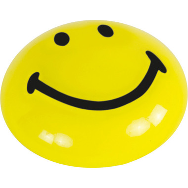 MAGNETOPLAN Smiley Magnete gelb-schwarz 16671 klein 20mm 8 Stk.
