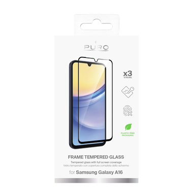 Full Glue Frame Tempered Glass Samsung Galaxy A16 | Puro