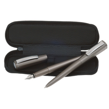ONLINE Lederetui Leder 90686 für 2 Schreibgeräte