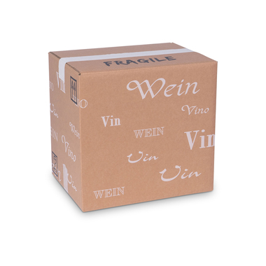 Bottle packaging "Trans-Scripto" for 12x 0.75l bottles with bottle height 330mm & Ø83mm