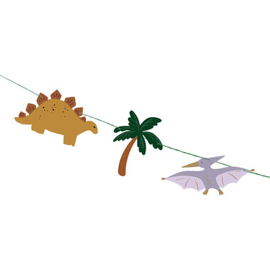 PARTYDECO Ghirlanda Happy Birthday 4.5m GRL106 Dinosauro