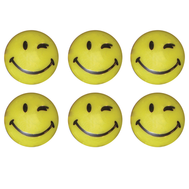 FRANKEN aimants smilies HM30S/6 6 pcs. jaune 30mm
