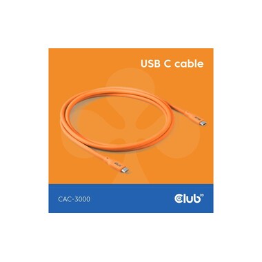 Club 3D Cavo USB4 CAC-3000 240 W USB-C - USB-C 2 m