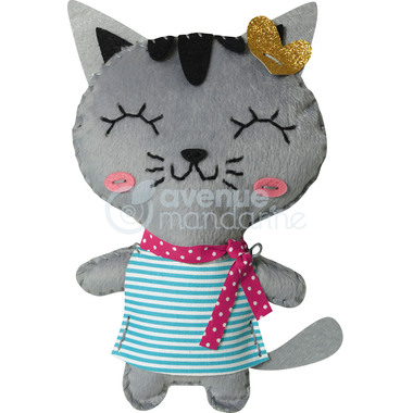 MANDARINE Kit de bricolage 52654O Little Couz'in Tina la chatte