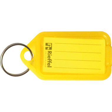 RIEFFEL SWITZERLAND Etiquettes clé 38x22mm A15826 jaune 10 pcs.