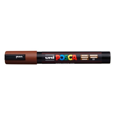 POSCA Marker 1.8-2.5mm PC-5M BROWN braun, Rundspitze