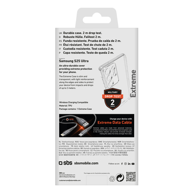 Coque Extreme pour Samsung Galaxy S25 Ultra, avec test de chute de 2 mètres