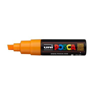 POSCA Marker 8mm PC8K B.YELLO sonnengelb, Keilspitze