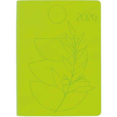 BIELLA Taschenagenda Memento 2026 825715310026U 1W/2S hellgrün ML 10.1x14.2cm