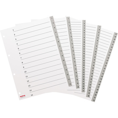KOLMA Register LongLife A4 19.120.03 grau 1-20