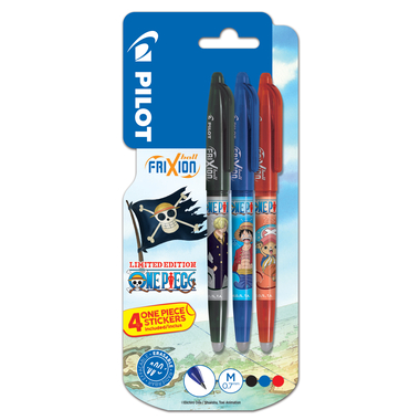 PILOT Frixion Ball OnePiece 0.7mm 150.300.96BL noir,rouge,bleu 3 pièces