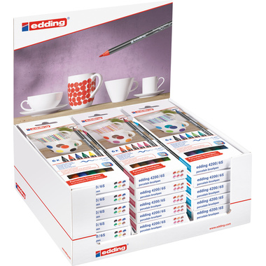 EDDING Porcellana Marker 4200 Display 50.292 6xFamily/Warm/Cool 1-4mm
