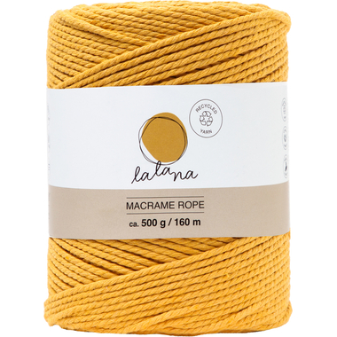 I AM CREATIVE Macrame Rope 6203.1 mustard, 2mm, 500g