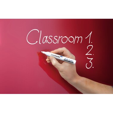 LEGAMASTER Glas-Magnettafel 7-104735 Colour rot, 40x60cm