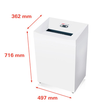 HSM Aktenvernichter Pure 530 2350111 P-2, 80lt
