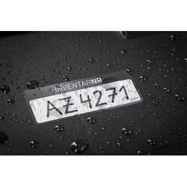 AVERY ZWECKFORM Inventar-Etiketten 50x20mm 6905 schwarz, Polyester 10Bl.50Stk.