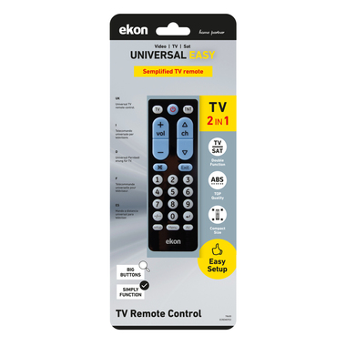 Universal-Fernbedienung für TV und Decoder | Ekon
