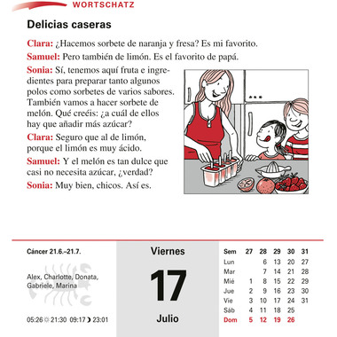 HARENBERG Calendario a strappo 2026 2111100+26 Spanisch DE, ES 12.5x16cm