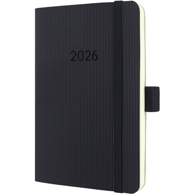 CONCEPTUM Wochenkalender 2026 C2623 1W/2S schwarz 14x9.3cm