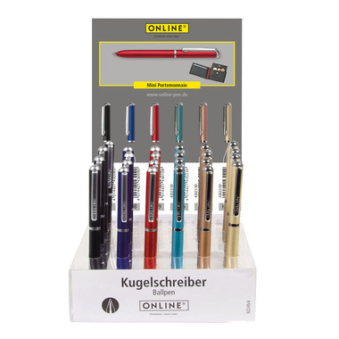 ONLINE Drehkugelschreiber M 43024/18 Mini schwarz, 18 Stück