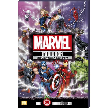 CARLSEN Calendario dell'Avvento 512331 Mini libri Marvel