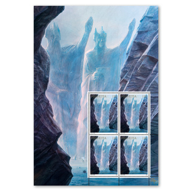 Stamps CHF 1.10 «The Argonath», Special sheet with 4 stamps