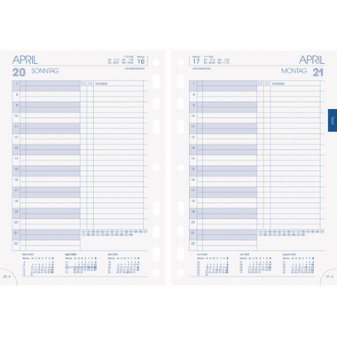 BRUNNEN Timer inserts 2026 1079001006 1J/1P DE A5