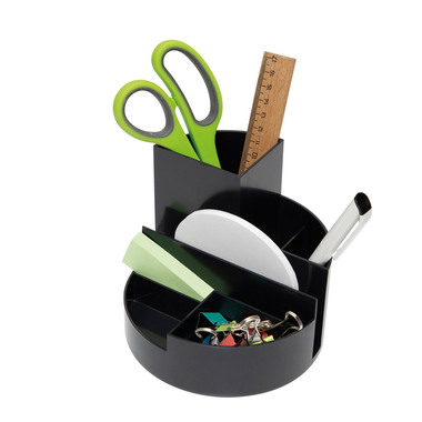 MAUL Stifteköcher Recycle 6.35 6 Fächer, 14cm,12.5cm,schwarz