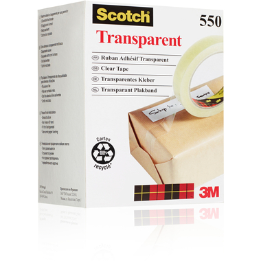 SCOTCH Tape 550 19mmx66m 5501966K transparent, antidéchirure