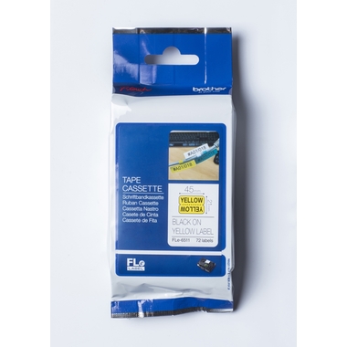 PTOUCH Nastro, indicatore nero/giallo FLE-6511 PTP900W 21mmx45mm