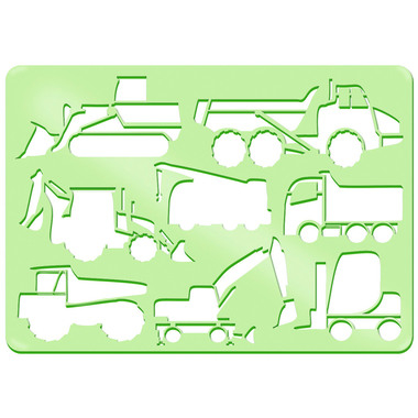 URSUS Schablonen Set 2 Cars 44100002 26.8x18.9x0.2cm 6 Stück