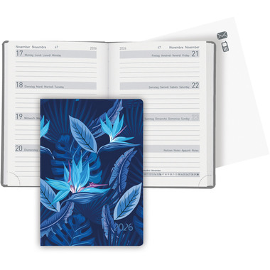BIELLA Agenda Memento Trend 2026 825413750026U 1S/2P Tropical ML 10.1x14.2cm