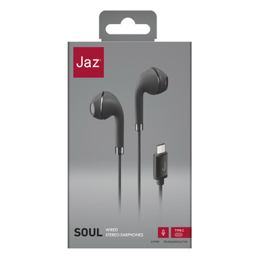 Earphones with a built-in mic and USB-C cable | JAZ