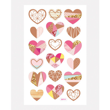 FOLIA Soft-Sticker 19303 Pastel 2 Blatt/33 Stück