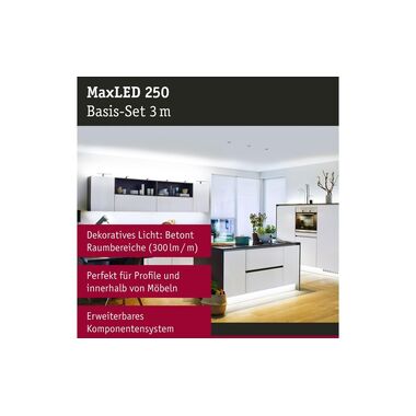 Paulmann Ruban à LED MaxLED 250 6500 K, 3 m Ensemble de base