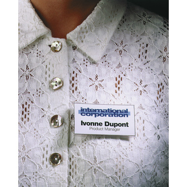 DURABLE Namensschild Konvex mit Magnet 812319 transp.,acryl,40x75mm 25 Stk.