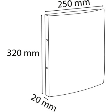 EXACOMPTA Carteletta ad anelli 2.0cm 542553E verde, elastico, 2-anelli A4