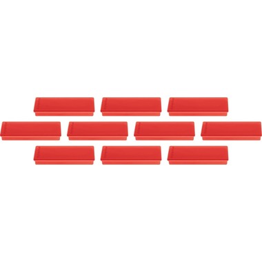 MAGNETOPLAN Rechteck-Magnethalter 1665106 rot 10 Stk.
