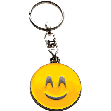 SILCA Schlüsselanhänger Smiley AVK7261 nickel