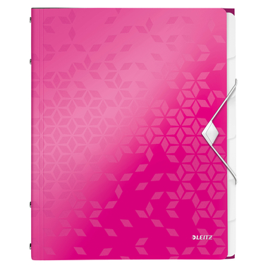 LEITZ Dossier archivio WOW PP A4 46330023 pink 6 scomp.