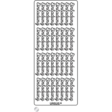 URSUS Creative Sticker 59110002 Motivo 02 argento