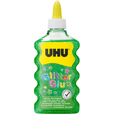 UHU Glitter Glue Maxi 510569 grün, 185g