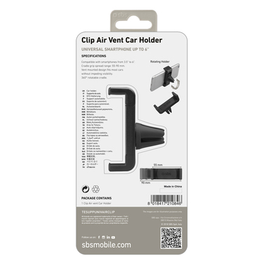 Support universel automobile jusqu'à 6 po