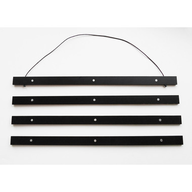 DEBEX Posterleisten 71x2cm LBMG schwarz, magnetisch