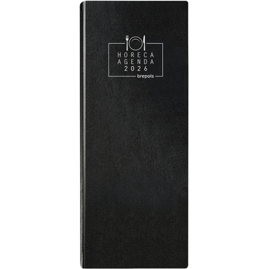 BREPOLS Agenda HORECA Lima 2026 0.104.1255 1T/2S schwarz 14.3x32.5cm