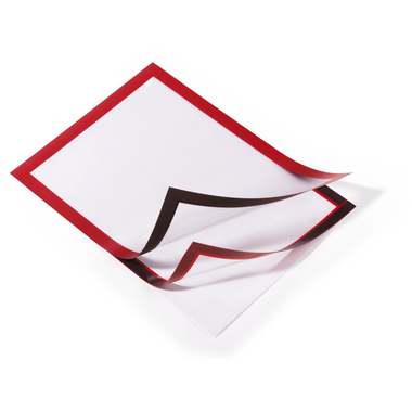 DURABLE Dossier Duraframe A4 487203 rosso, autoadesivo 2 pezzi