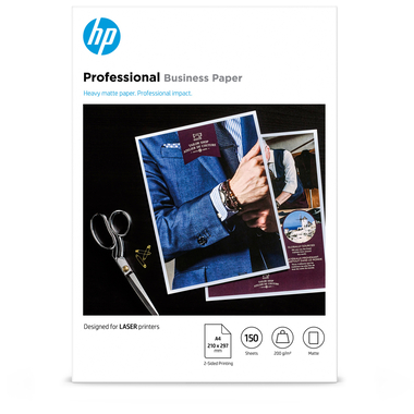 HP Professional FSC Paper A4 7MV80A Laser Matte 200g 150 Blatt