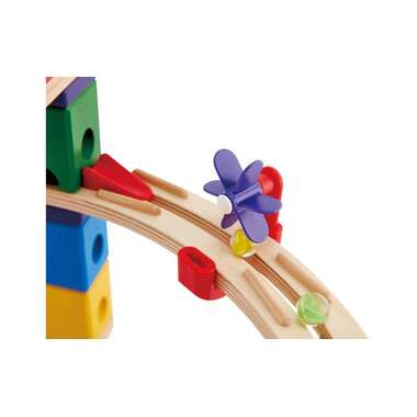 Hape Marble Run Quadrilla Super Spiral Castle & Final Sprint