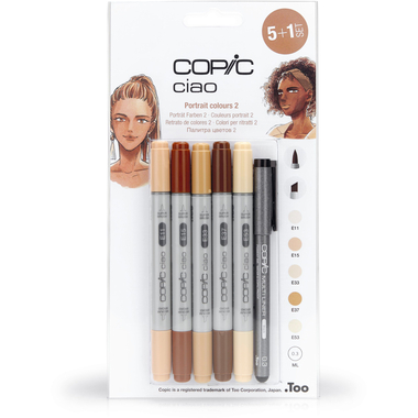 COPIC Marker Ciao 22075553 5+1 Set Portrait colours 2