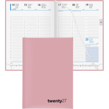 BIELLA Agenda Colorful 7 2027 809707400027U 1S/2P rosa ML 14.5x20.5cm